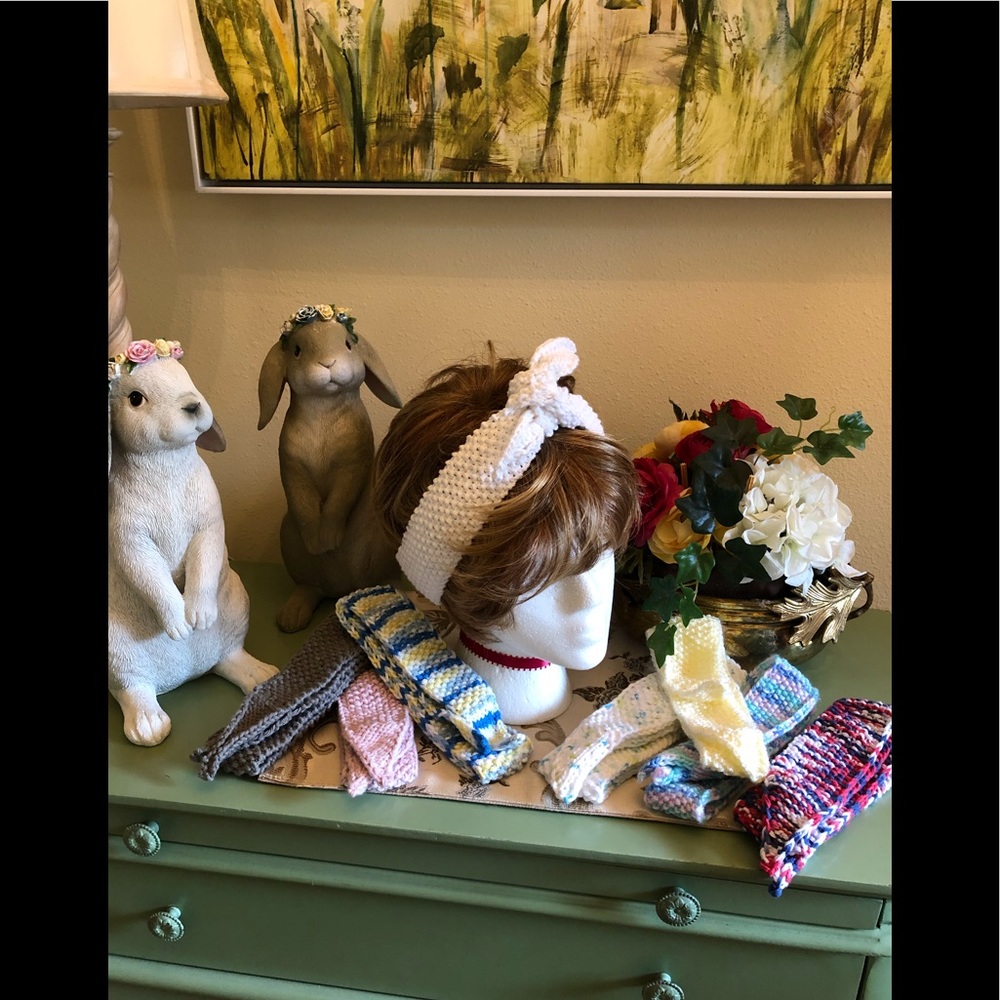 HAND MADE Knitted Tie Headband